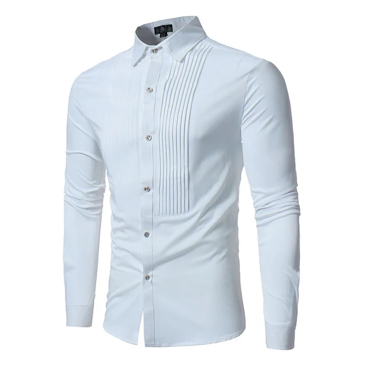 long sleeve tuxedo shirt