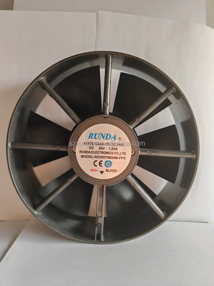 Axial Flow Fan, 200mm, RUNDA, PBT, 200X200X70MM - detail 2