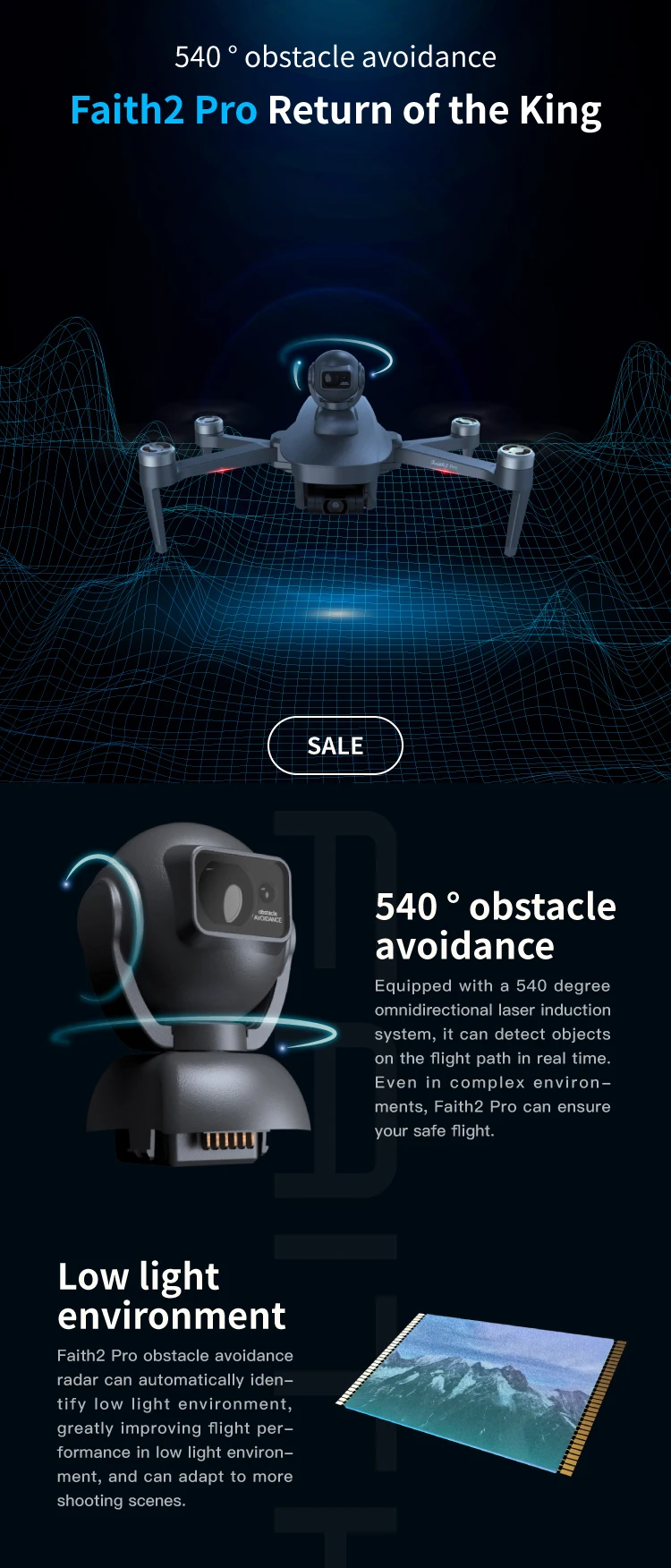 Professional Mini Drones Fly Faith 2 Pro With Hd 4k Camera Gps 540