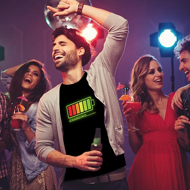 Party Sound Activated Led T Shirt 