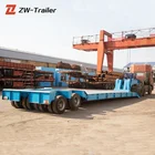Wheels Trailer 4 Axle Trailer 2 Lines 4 Axles Detachable 16 Wheels Lowbed Semi Truck Trailer