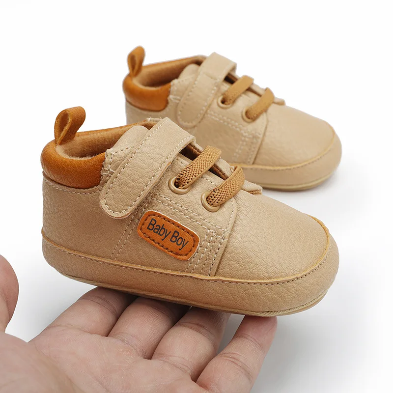 202 Hot Selling High Quality Soft TPR Anti-slip Outsole Babies Toddler Boy Shoes Prewalker Shoes for Boys details