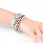 Vintage Leather Bracelets Amazon New Hot Selling Vintage Multilayer Wrap Leather Men Bracelets
