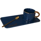 Coffee Modern Simple Design 200ml Porcelain Coffee Cup And Saucer Set