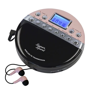 With Earphone Support Cd-R / RW/Mp3 Music Audio Player Portable Personal Cd Player Discman