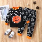 Kids Clothing Kids Baby Halloween Pumpkin Print Clothing Outfits