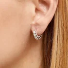 Huggies Hoop Earrings Earrings Gemnel 14k Gold Plated Spine Opal Vermeil Huggies Diamond Hoop Earrings