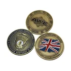 Brass Metal Silver Gold Brass Plating Custom Souvenir Coins For Collection