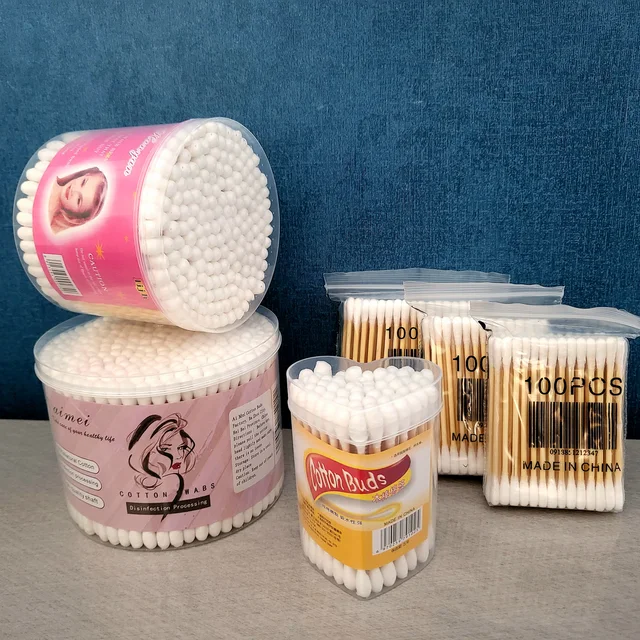 Factory Price 100% Eco-Friendly Cotton Ear Buds Competition Cotton Buds Makeup Cotton Buds