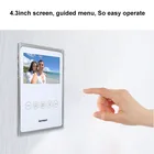 Phone Lermom 4.3 Inch Video Intercom System Villa Support Unlock Night Vision 4 Wire Waterproof Video Door Phone