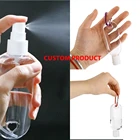 Spray Spray Bottle Manufacturers Custom Empty Transparent PET 30ml Perfume Fine Mist Hand Sanitizer Plastic Spray Bottles
