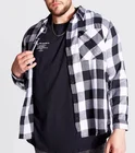 Shirt Manufacture Custom Design High Quality Plus Size Long Sleeve Check Shirt For Men