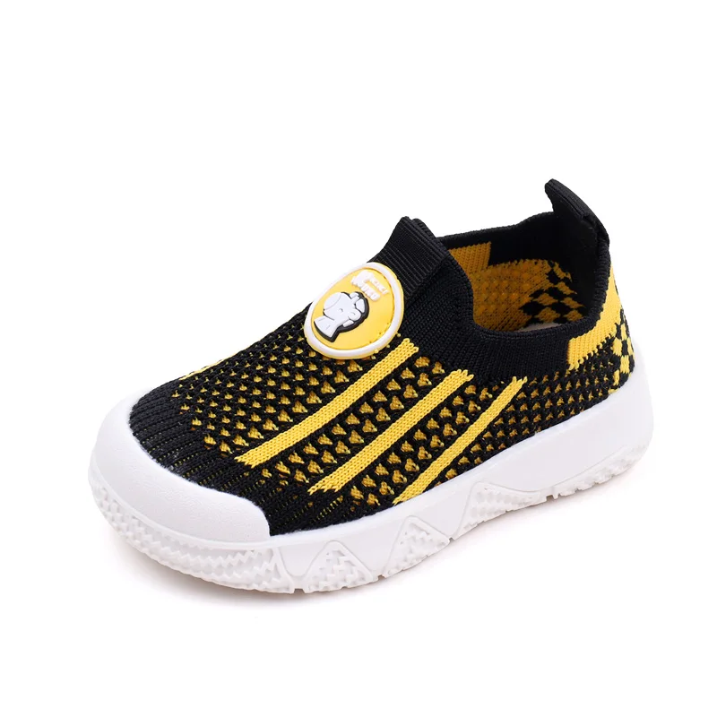 Mesh Breathable Color Matching Cartoon Baby Toddler Shoes for Girls and Boys manufacture