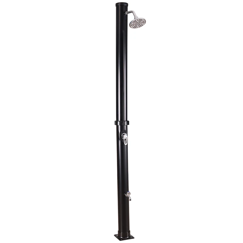Thermostatic Sports Shower Column Aluminum Outdoor Portable Poolside