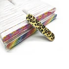 Color Style Nail 24 Mix Color New Style 5 Level Printed 9cm*2cm*0.4cm Abrasive Disposable Custom 180 Grit Nail File Mini