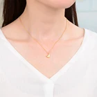 Heart Necklace Valentine's Day Gift Small Love Heart S925 Silver Plated 18K Gold Necklace