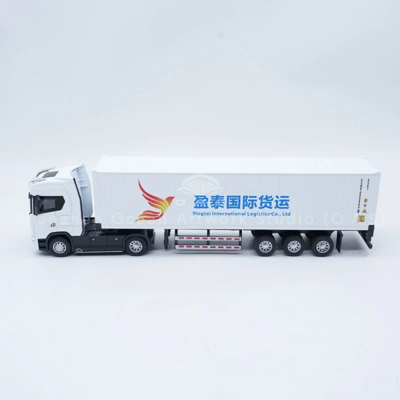 Alloy truck model, exquisite simulation craft, supported custom service. We are factory for production, can make various container truck models. Ideal as business gift, display ornament for logistics and shipping industry.Amber@vesselmodel.com Tel: +86 18038048785