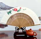 Folding Fan Gift Folding Fan Ancient Chinese Style Wooden Hand Fan Classic Style For Dancing Exquisite Gift