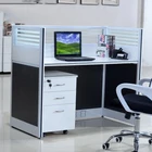 Table Workspace Modern Workstation Call Center 32mm Thickness Office Table Wooden Custom