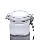 Skin G Plastic Body Butter Square Jars Empty Cosmetic Skin Cream Frosted Or Clear Plastic Jar 300 G