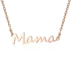 Pendant Stainless Steel Gold Plated Mama Pendant Mothers Day Necklace For Gift