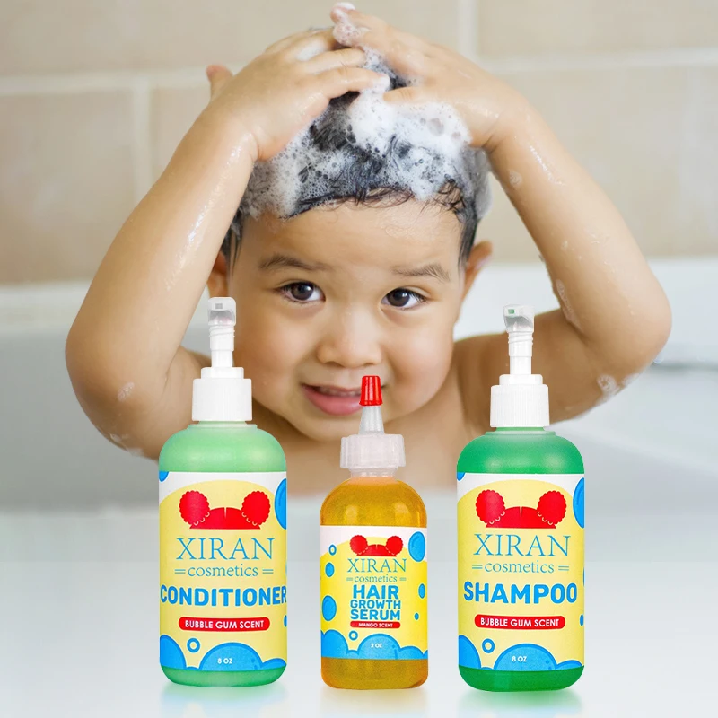 Private Label Baby Children Hair Growth Serum Shampoo And Conditioner  Gentle Vegan Kids Natural Curly Hair Care Set Product - Buy Kids Hair Care,Biotin  Kids Shampoo,Shampoo And Conditioner Product on 
