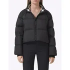 Jacket Customized Long Sleeve Double Zipper Puller Cropped Padded Jacket Puffer Coat Women