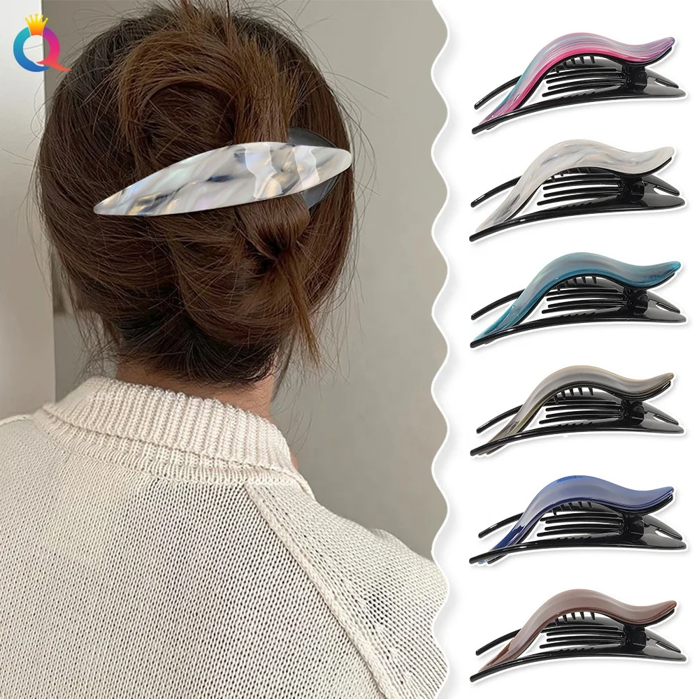 Acetate Swallow Tailed Black Hair Stick Clip Woman Wife Chignon Bun Holder  Easy Use Hairgrip - Buy Rainbow Tuxedo Tailcoat Shape Hair Clip Woman Hair  Accessories Product on 