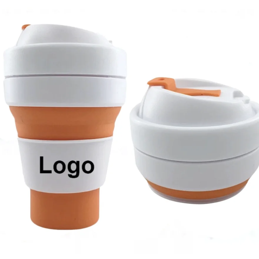 Folding Silicone Cup Custom Logo Outdoor Sports Retractable Travel Kettle for Bicycle Water Bottles