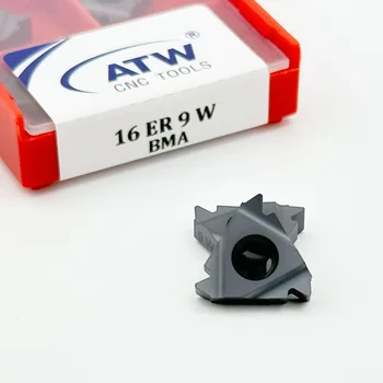 ATW  inserts 16ER 9W  threaded inserts CNC Machine Indexable Threading Lathe Holder 16ER threading inserts