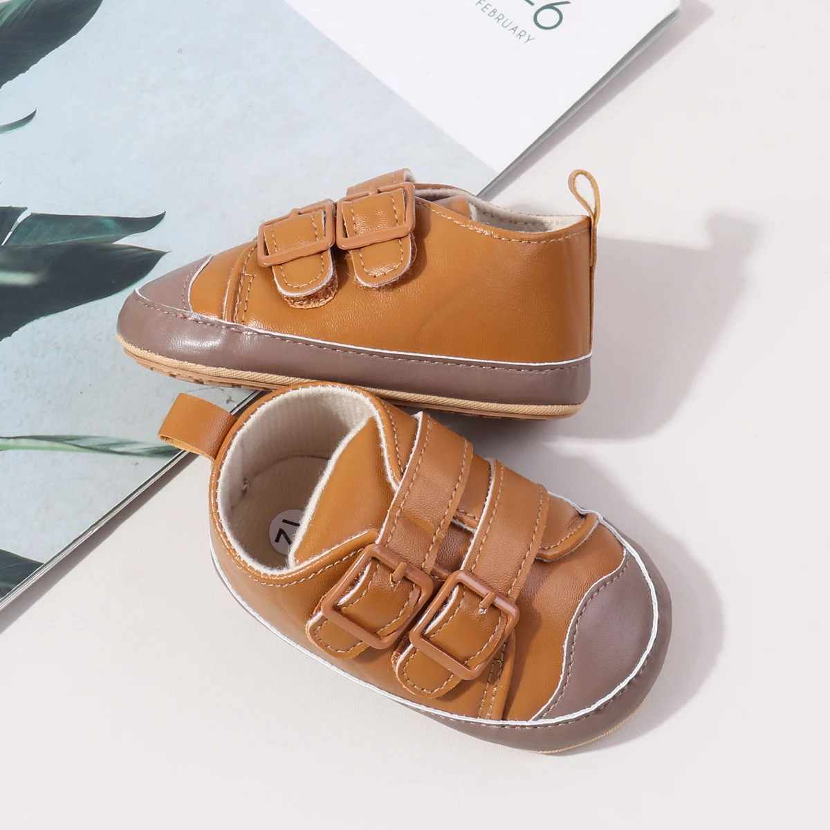 2025 Ing Autumn PU Leather First Walking Baby Boy Shoessolid Toddler Sport Shoes details