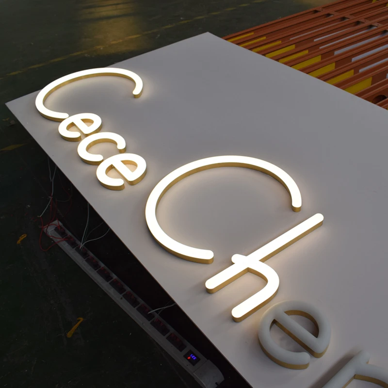 product stainless steel edging acrylic spherical 3d luminous door head billboard customization outdoor advertising letters led sign-7