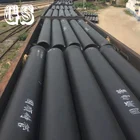 ISO2531/En545 Class K9 Black Bitumen Paint Coated Ductile Cast Iron Pipe Concrete For Water Supply