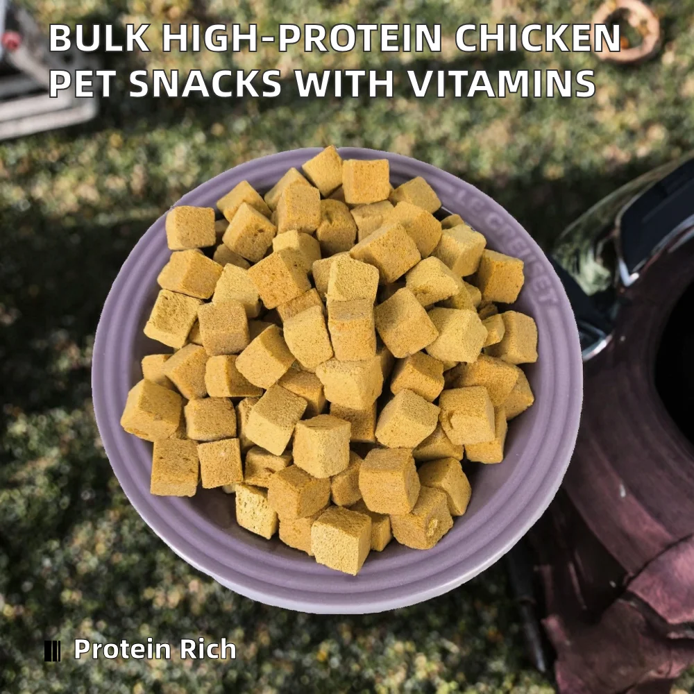 Eco-friendly High-Protein Freeze-Dried Chicken Dog Treats for Small Breeds Bulk Pack with Vitamins and Minerals supplier
