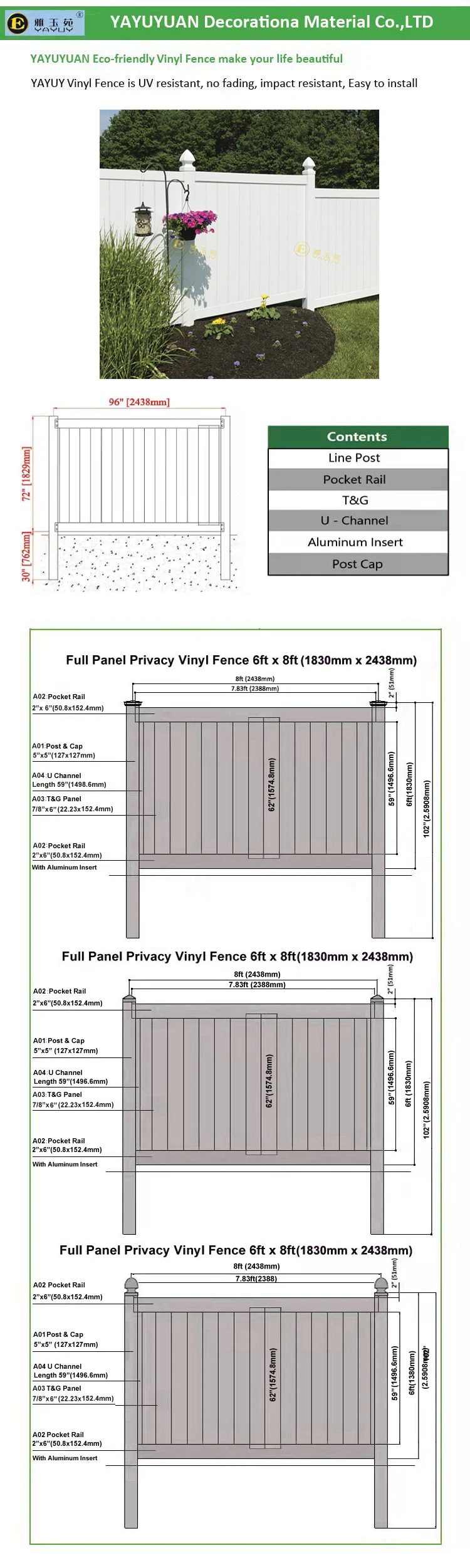 Vinyl Fence Installation