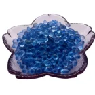 Stones Lower Price Sea Blue Glass Beads Decorative Flat Glass Stones Wall Glass Decoration Beads