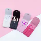 Stainless Steel Brow Care Set Of 4 Set With Travel Luxury Leather