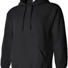 Black Blank Hoodies Cotton Hoodie Men Black Hoodie Blank Wholesale Men's Plain Black Blank Hoodies 100% Cotton Hoodie Heavyweight Knitted Pockets Custom Print Fleece Hoodies Sweatshirts