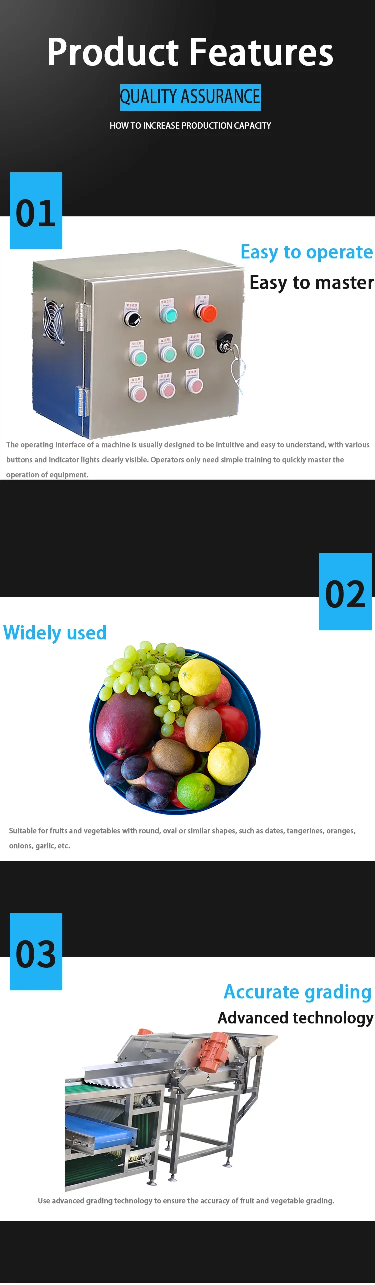 Calibrating Apple Sorter Onion Size Citrus Sorting Machine details