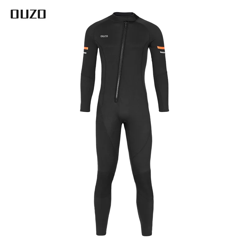 1.5mm Men Keep Warm Dive Skin Snorkeling Swimsuit One-Piece Neoprene Front Zipped Surfing Diving Wetsuit