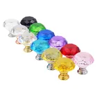 Drawer Knobs Hot Sale Colorful Decorative Glass Crystal Bed Knobs Drawer Knobs In Good Prices