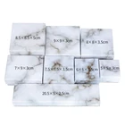 Box Marble Jewelry Box Necklace Bracelet Rings Carton Packaging Display Box Gifts Jewelry Rectangle/Square