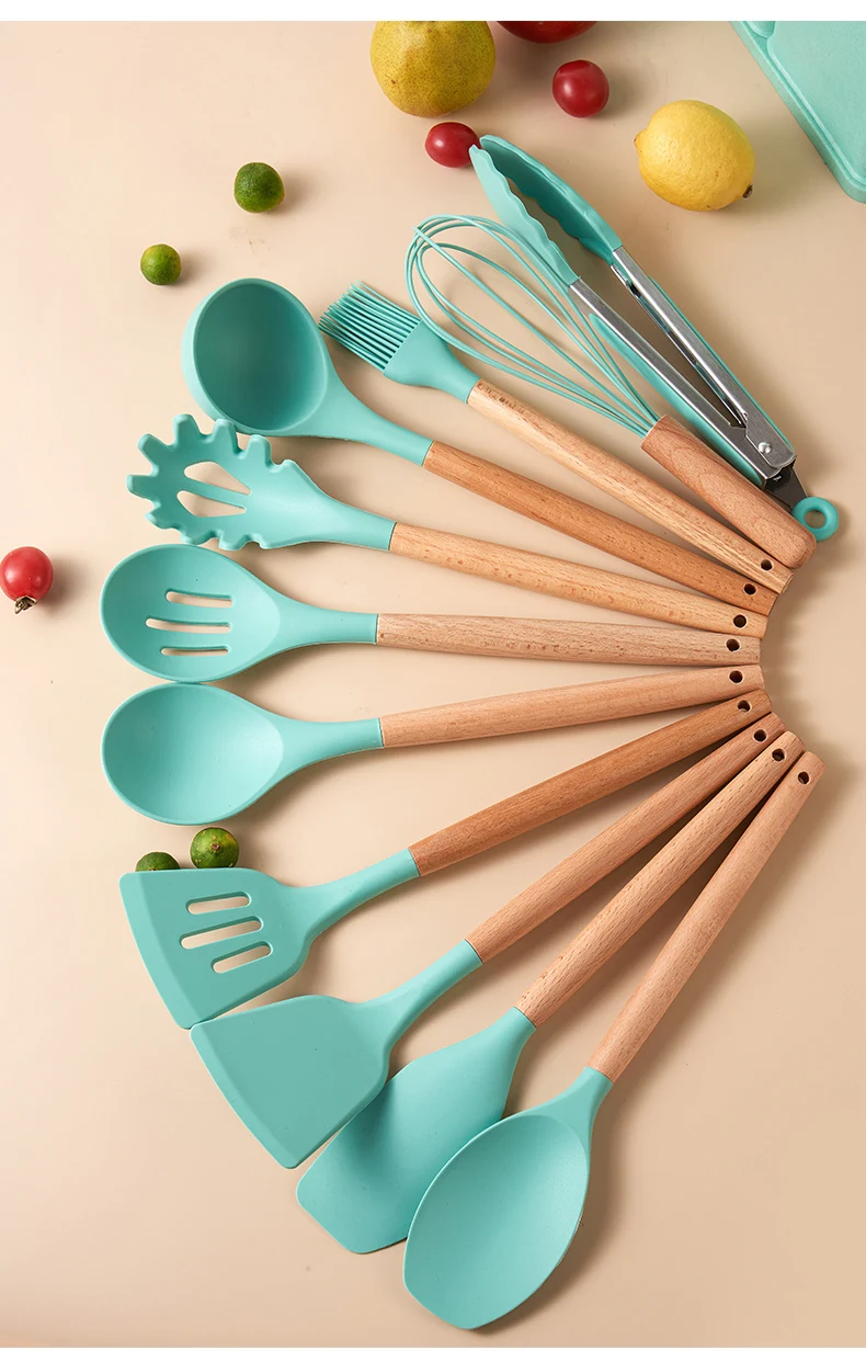 17 Pieces In 1 Set Silicone Kitchen Accessories Cooking Tools