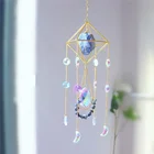 Gems Stone Hanging Sun Catcher Blue Natural Gems Stone Rainbow Maker Suncatcher Craft