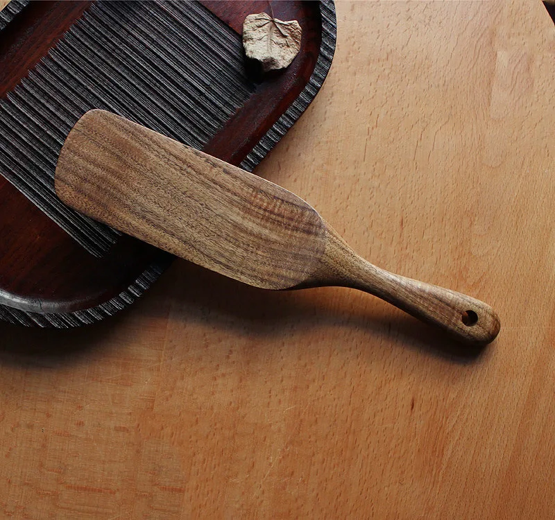 Teak wood spatula set  with wall bracket for kitchen spatula utensil set , ACACIA kitchen set