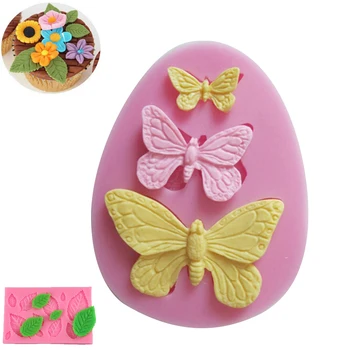 Diy Baking 3D Silicone Mold Maple Leaf Butterfly Mold Baking Tools For Fondant Theme Cake Decoration Chocolate Baking Molds