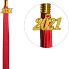 Red High School School Graduation Hat Wholesale Matte Red Graduation Cap And Tassel For High School