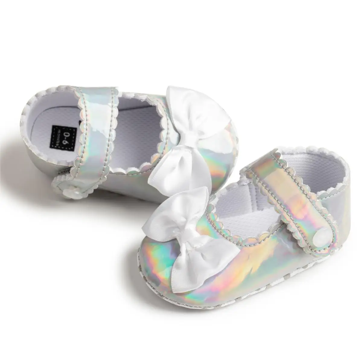 2023 Fashion Infant Footwear Wedding Party Mary Jane Bowknot New Design Princess Baby Girl Shoes