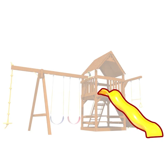 10' playground plastic slide