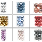 Colored Shatterproof Tree Hang Balls Decor Wholesale Clear Plastic Decorations Ornaments Christmas Ball